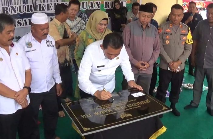 Gubernur Kepri Resmikan Jembatan Desa Marok Tua Dengan Total Anggaran